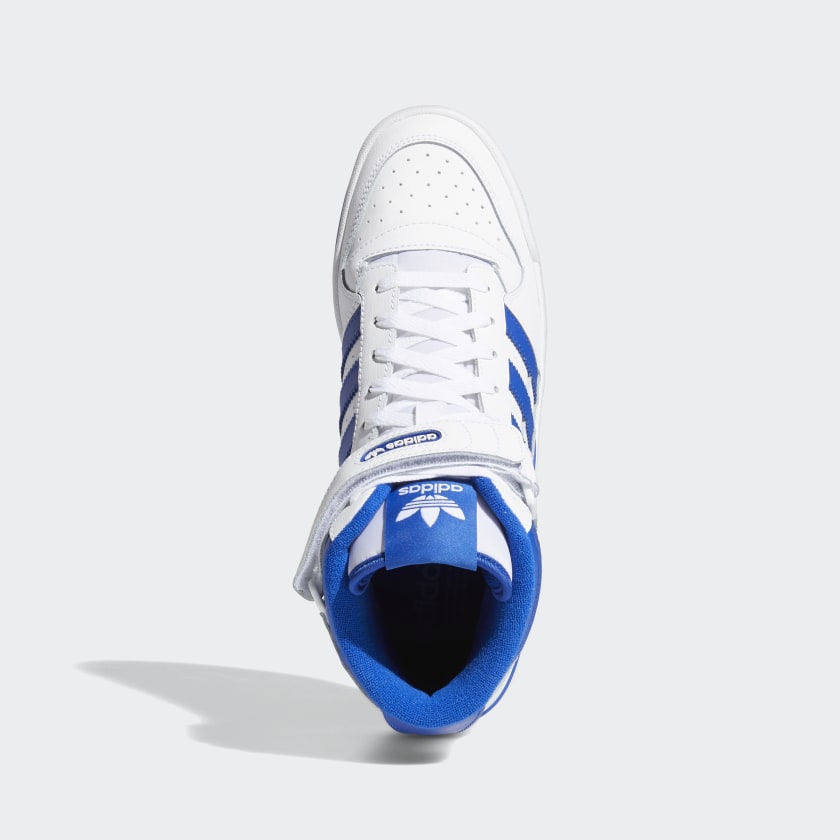 Royal blue and white adidas top
