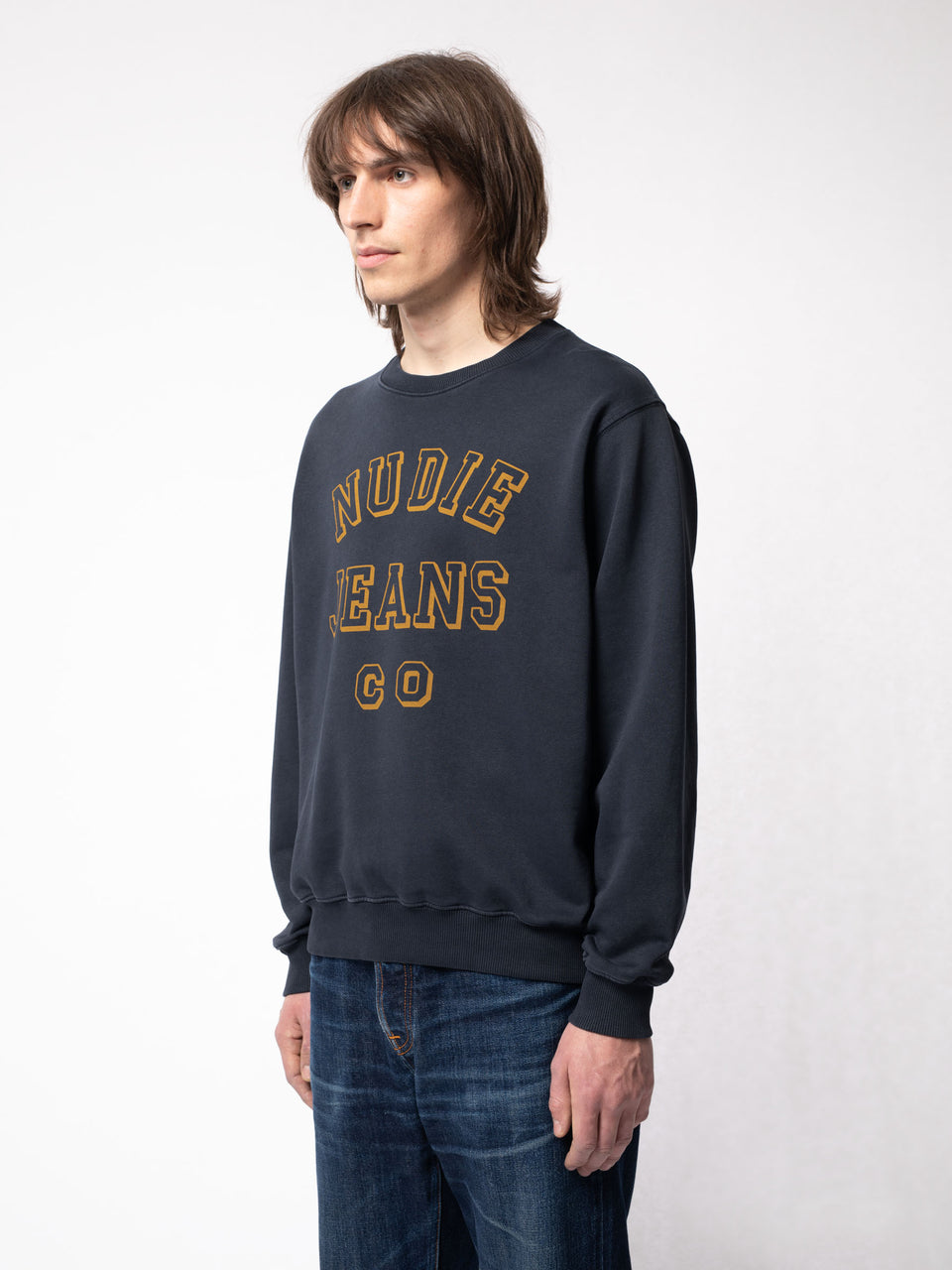 Nudie Lasse Nudie Jeans CO Sweatshirt Navy