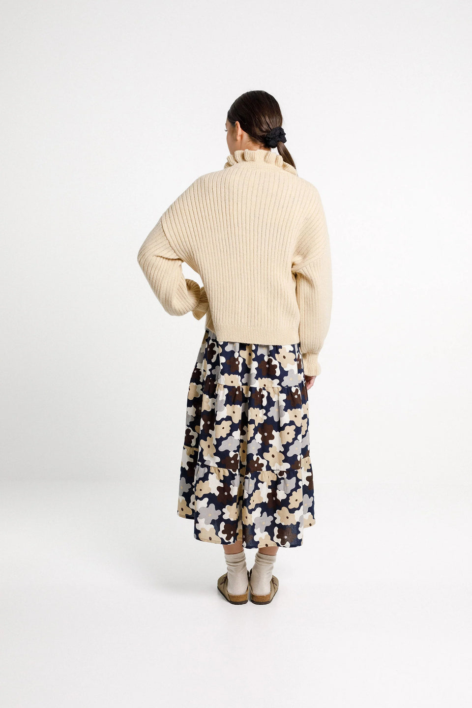 Thing Thing Ruffle Emma Jumper - Latte