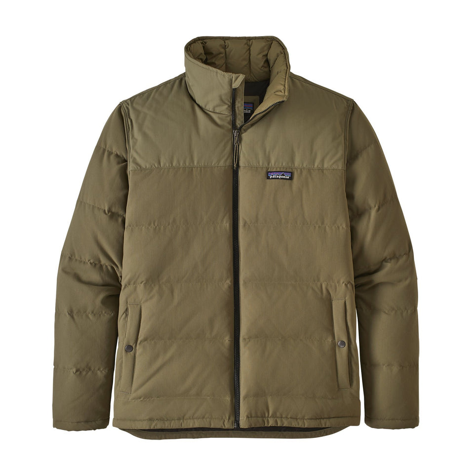 Patagonia Mens Bivy Down Jacket Sediment - Stencil