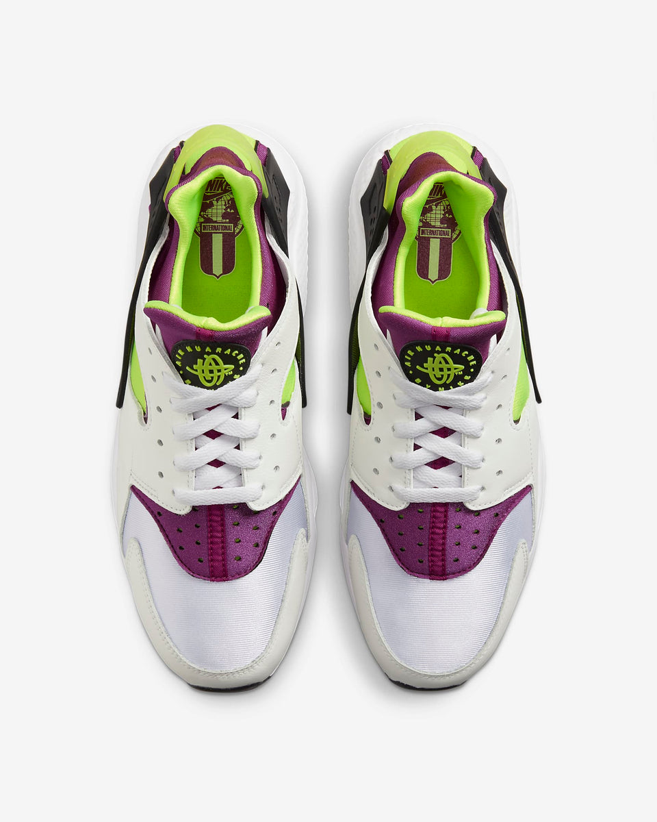 Nike Air Huarache White/Neon Yellow-Magenta