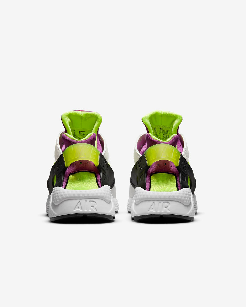 Nike Air Huarache White/Neon Yellow-Magenta