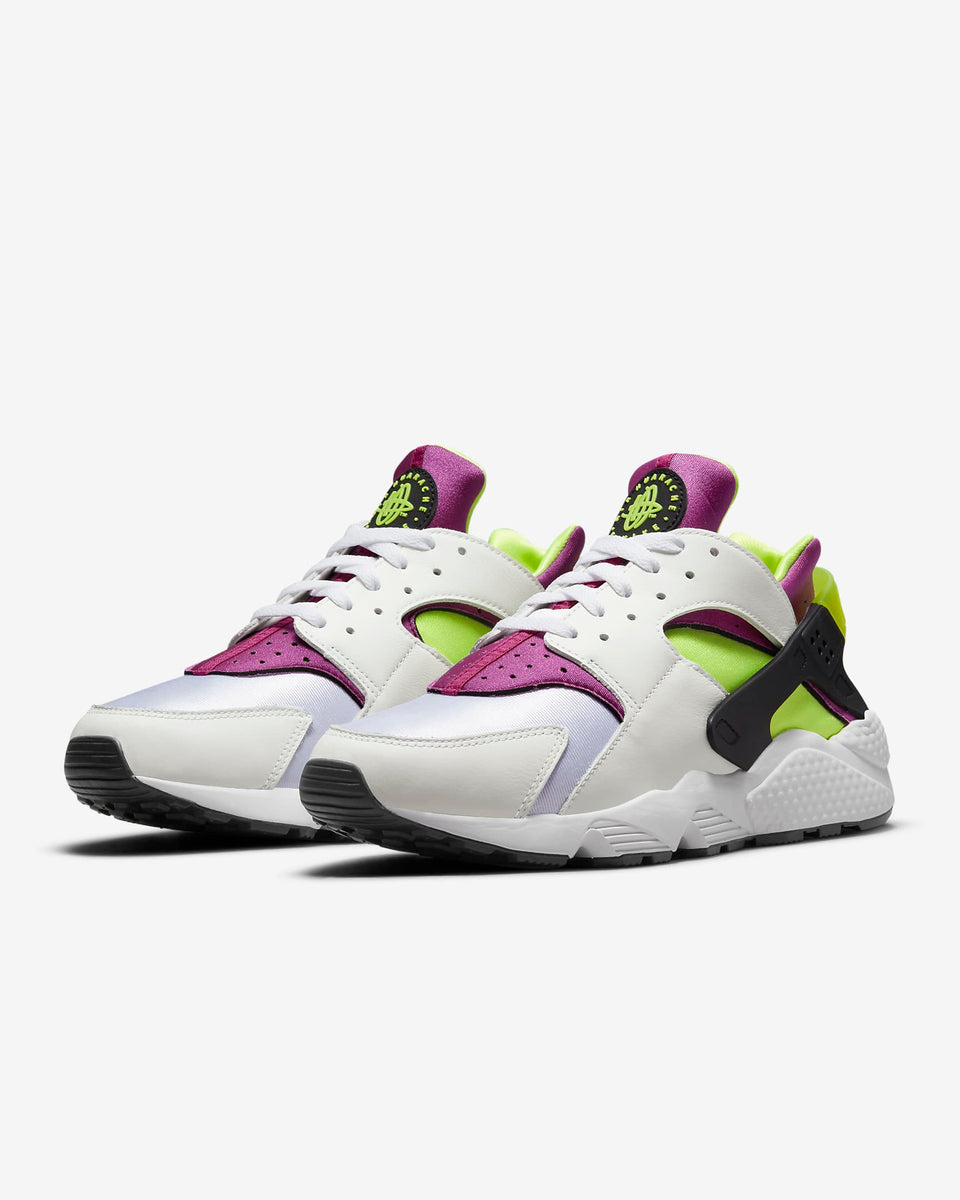 Nike Air Huarache White/Neon Yellow-Magenta