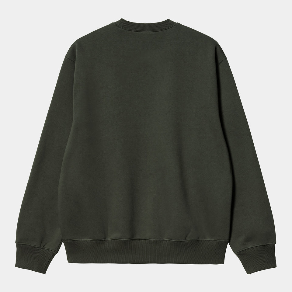 Carhartt "Carhartt" Sweatshirt - Boxwood / Ochre