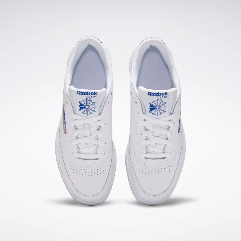 Reebok Club C 85 White/ Royal-Gum - Stencil