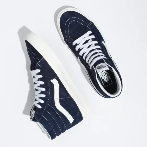 Vans Sk8 Hi (Pig Suede) Parisian Blue
