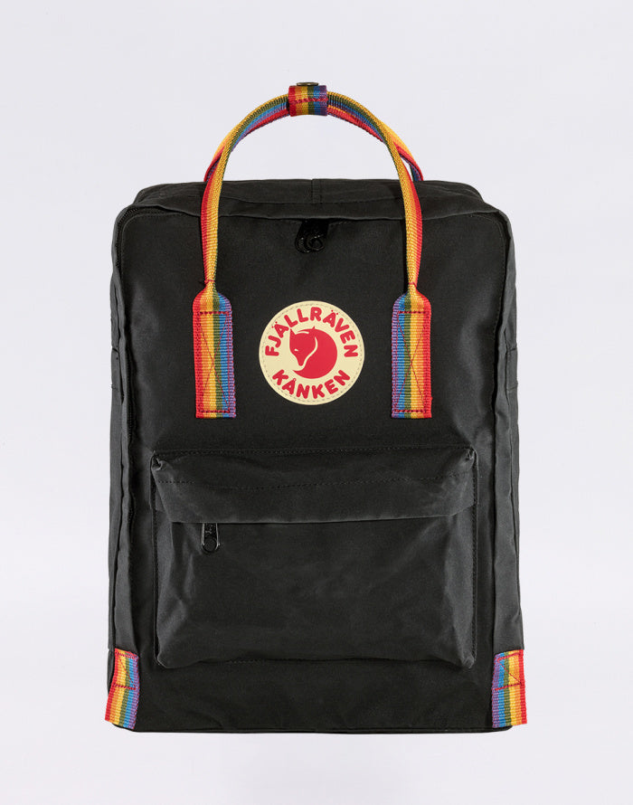 fjällräven kanken black nz Fjallraven Backpack With Rainbow Straps
