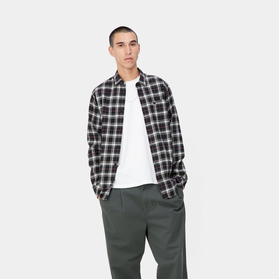 Carhartt Lermond Shirt Check - Wax / Black