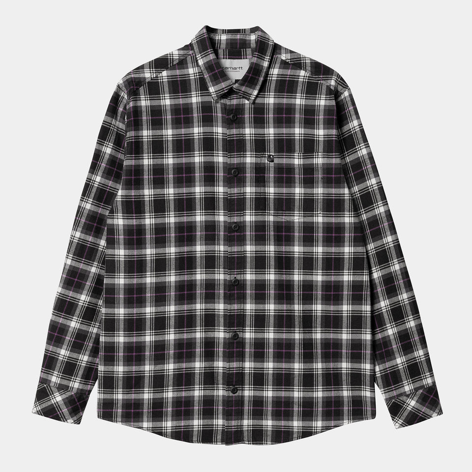 Carhartt Lermond Shirt Check - Wax / Black