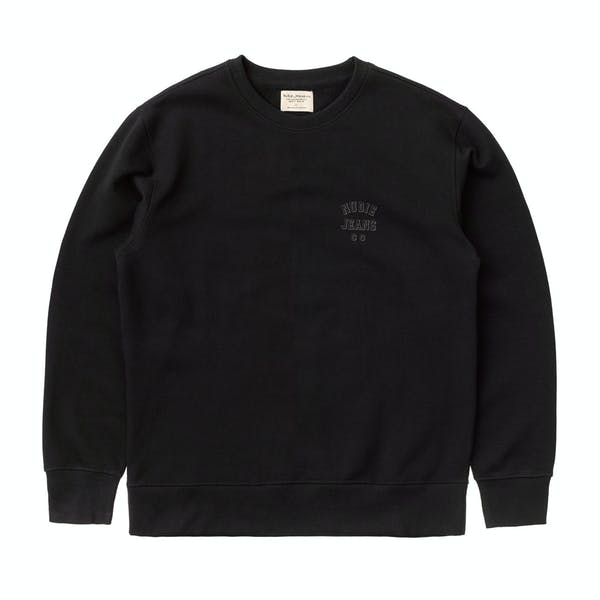 Nudie Frasse Logo Sweatshirt Black