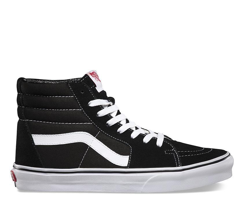 Vans Sk8 Hi Black/Black/White - Stencil