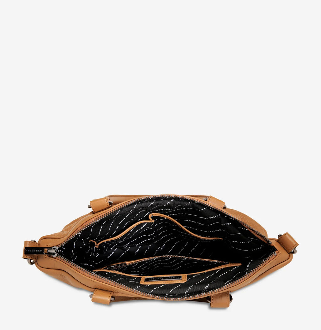 Status Anxiety Eyes To The Wind Tan Stencil