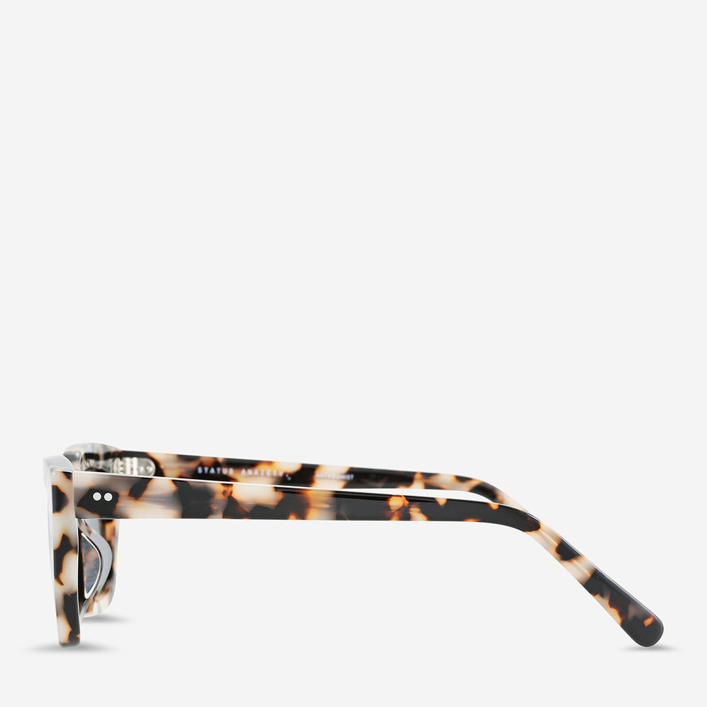Status Anxiety Antagonist Sunglasses White Tort – Stencil display picture 2