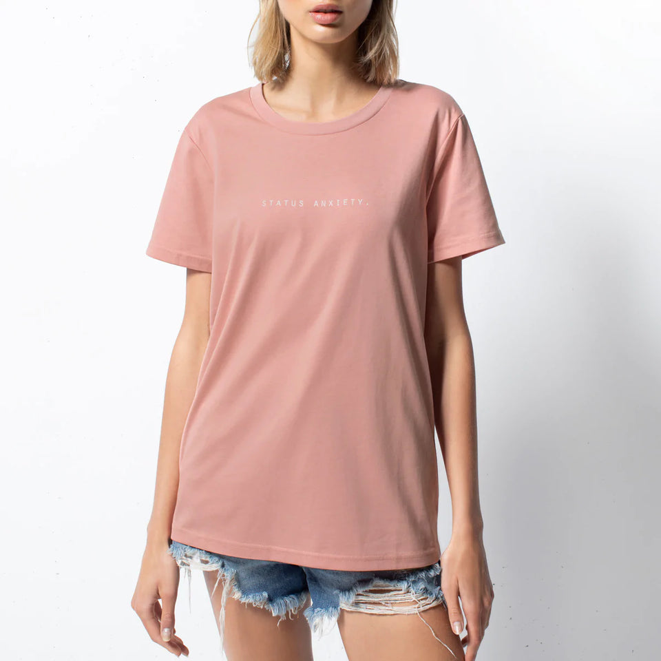 Status Anxiety Think It Over Tee Rose