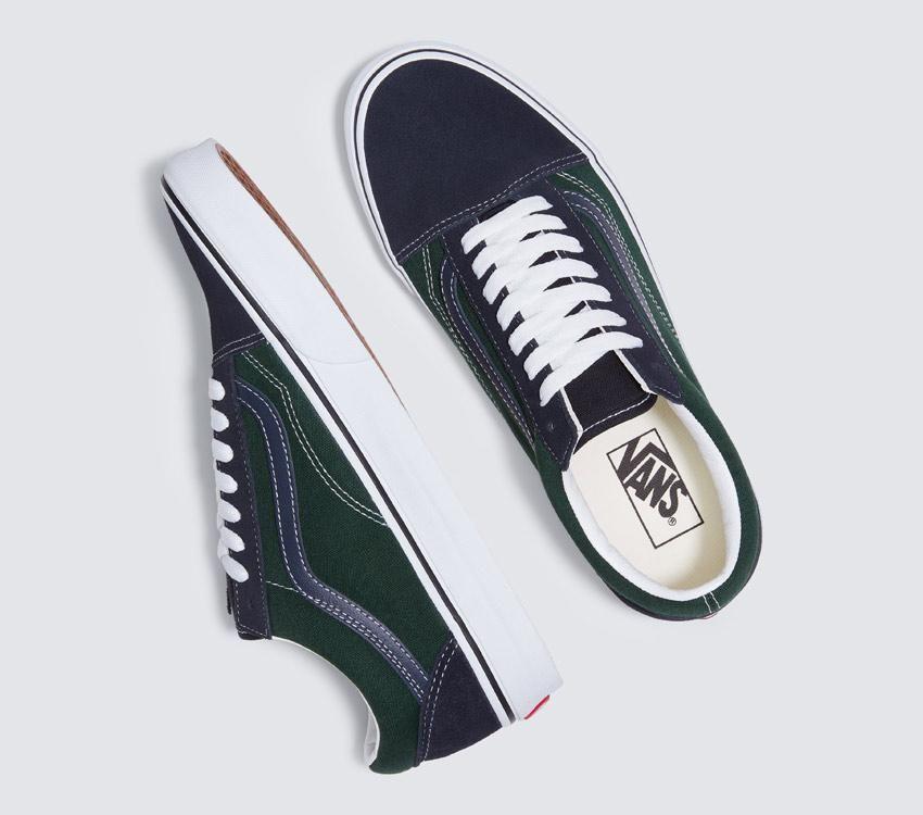 Navy best sale green vans