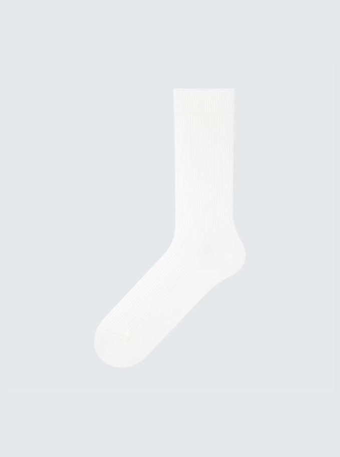 Uniqlo Colorful 50 Sock - 00 White - Stencil