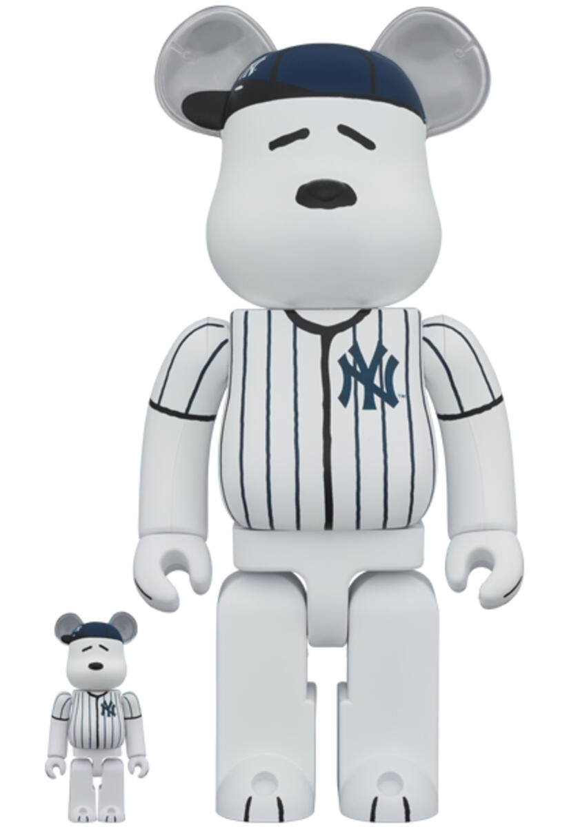 Medicom BE@RBRICK MLB x Peanuts Snoopy (NY YANKEES) 400% Set