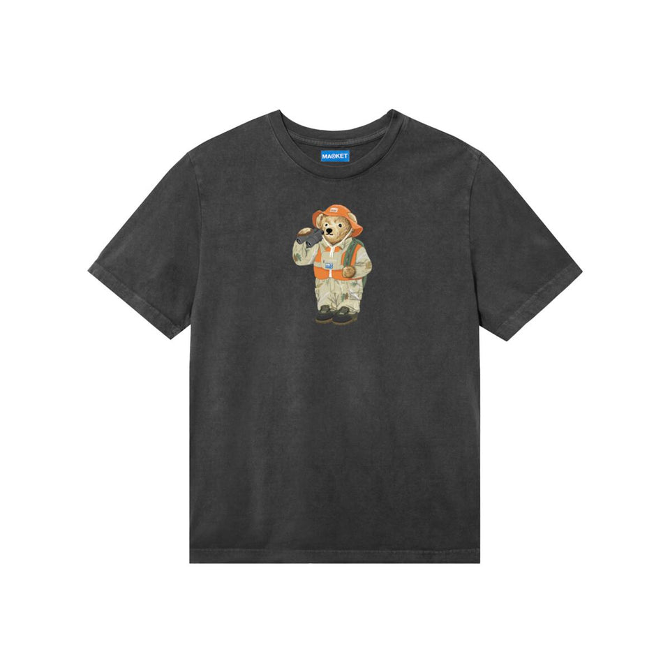 Market Hunter Bear T-Shirt - Washed Black