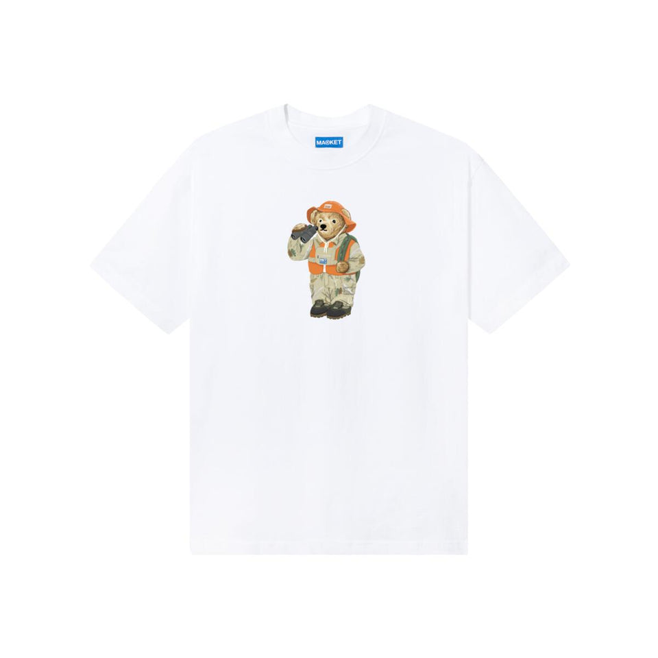 Market Hunte Bear T-Shirt - White