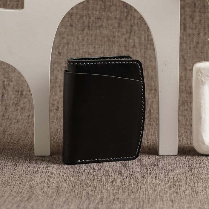 Philo Goods Bifold Wallet with outer Pocket - Black