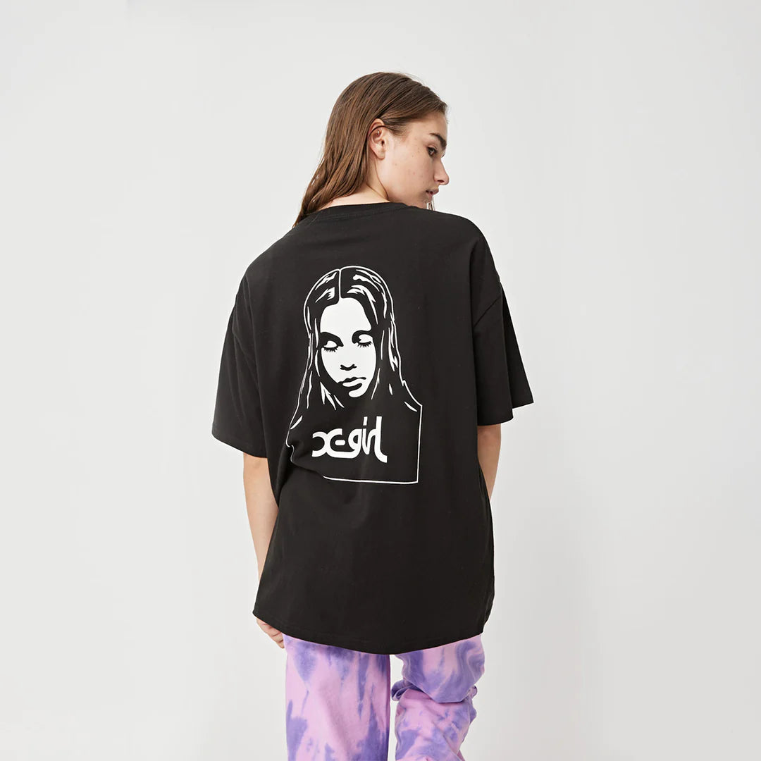 X-Girl Face SS Tee - Black
