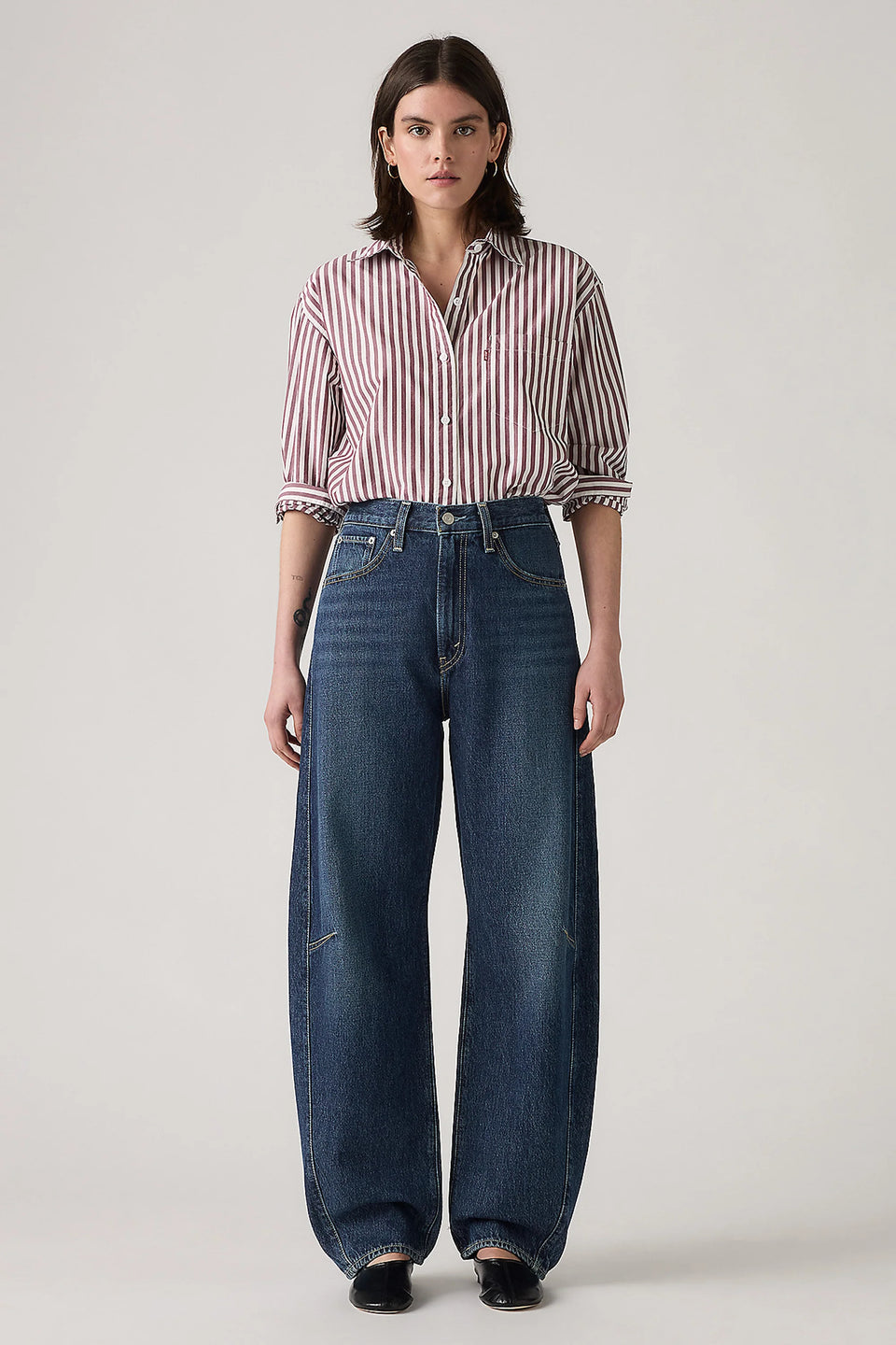 levi's Women's Cinch Barrel Jean - New Shades - Stencil