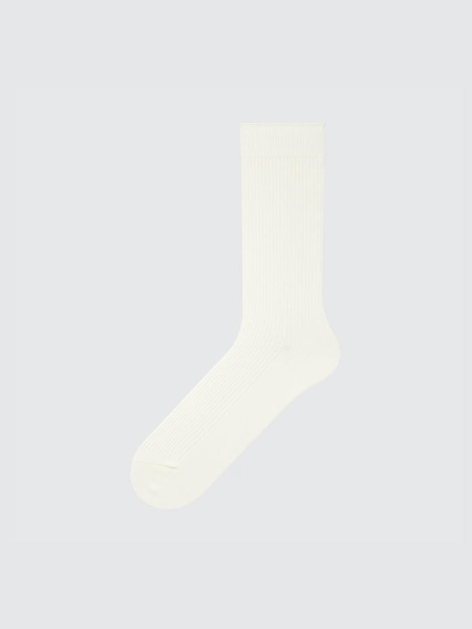 Uniqlo Colorful 50 Sock - 01 Off White