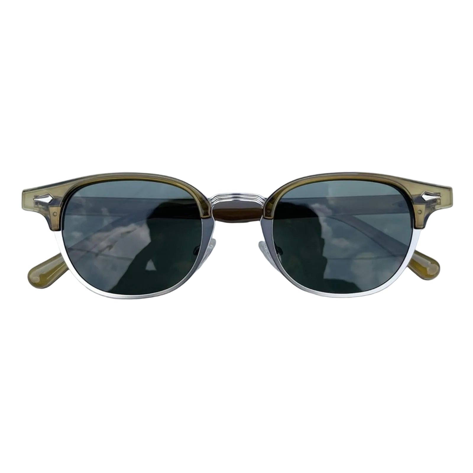 FL Eyewear Manson Olive / Dark Green Lens