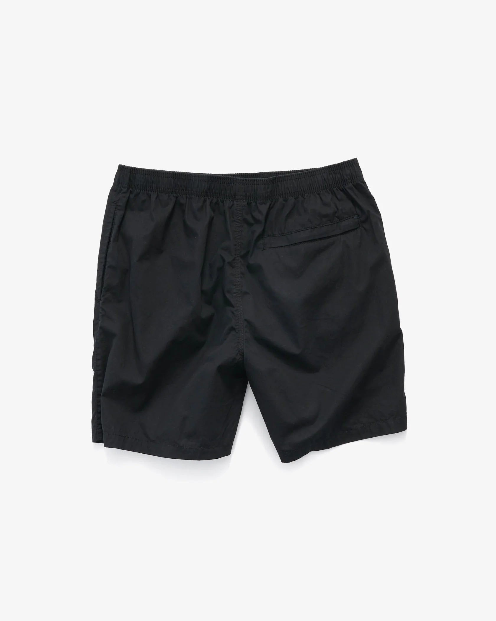 S-Double Timeless Poplin Volley Short - Overdye Black