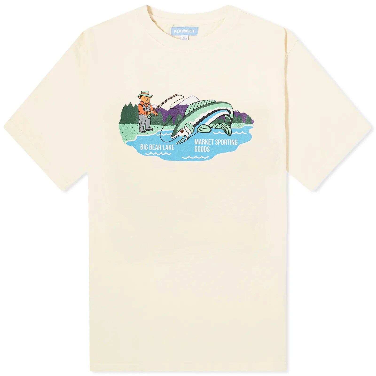 Market Big Bear T-Shirt Ecru - Stencil