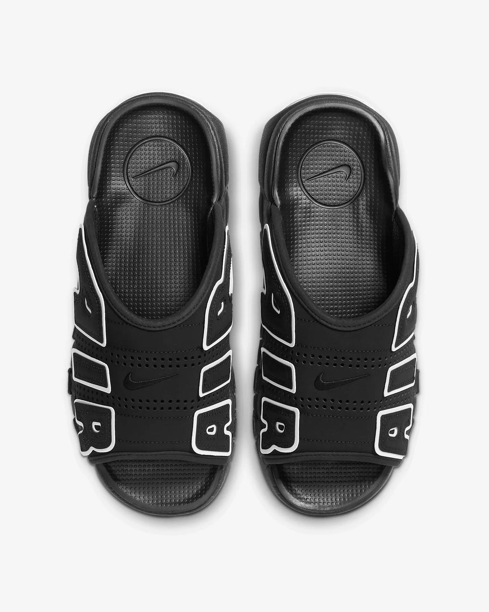 Nike Men's Air More Uptempo Slide Black/Black/Clear/White