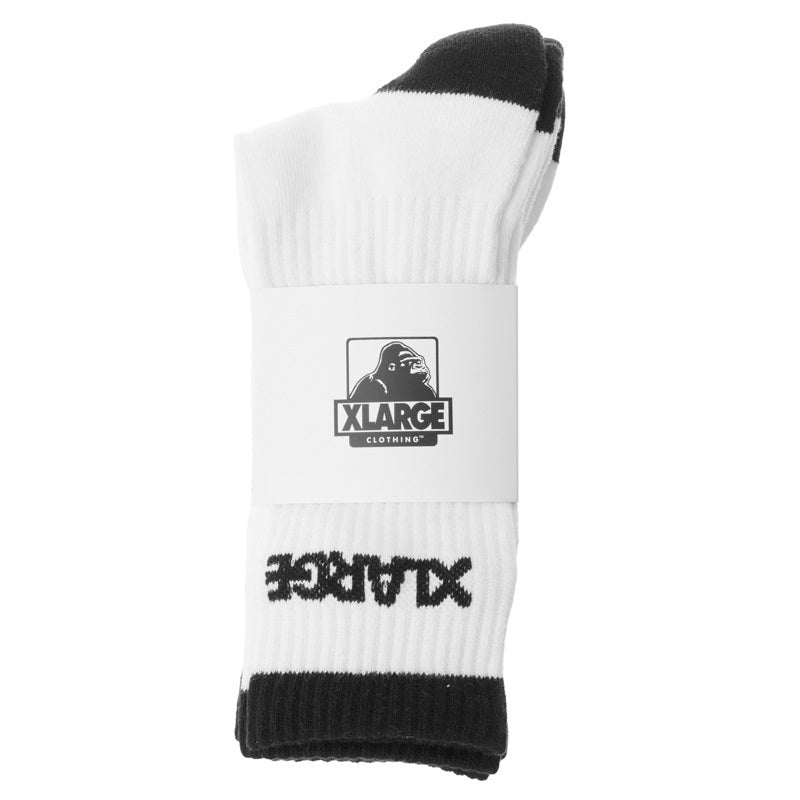 XLARGE 91 Socks 3 Pack - White