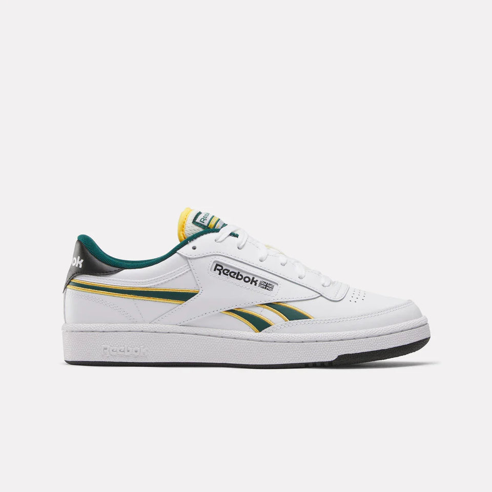 Reebeok Club C Revenge - White/Fierce gold/Collegiate green