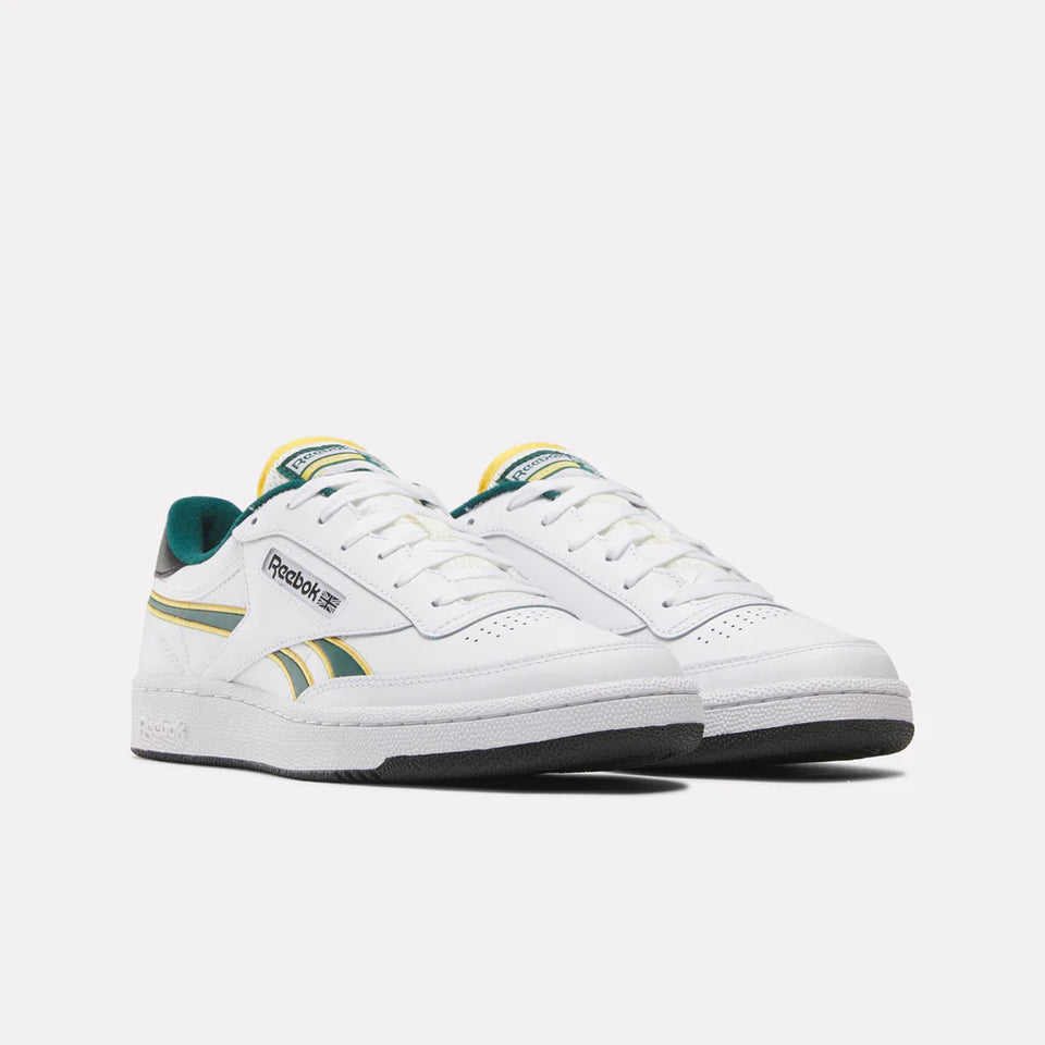 Reebeok Club C Revenge - White/Fierce gold/Collegiate green