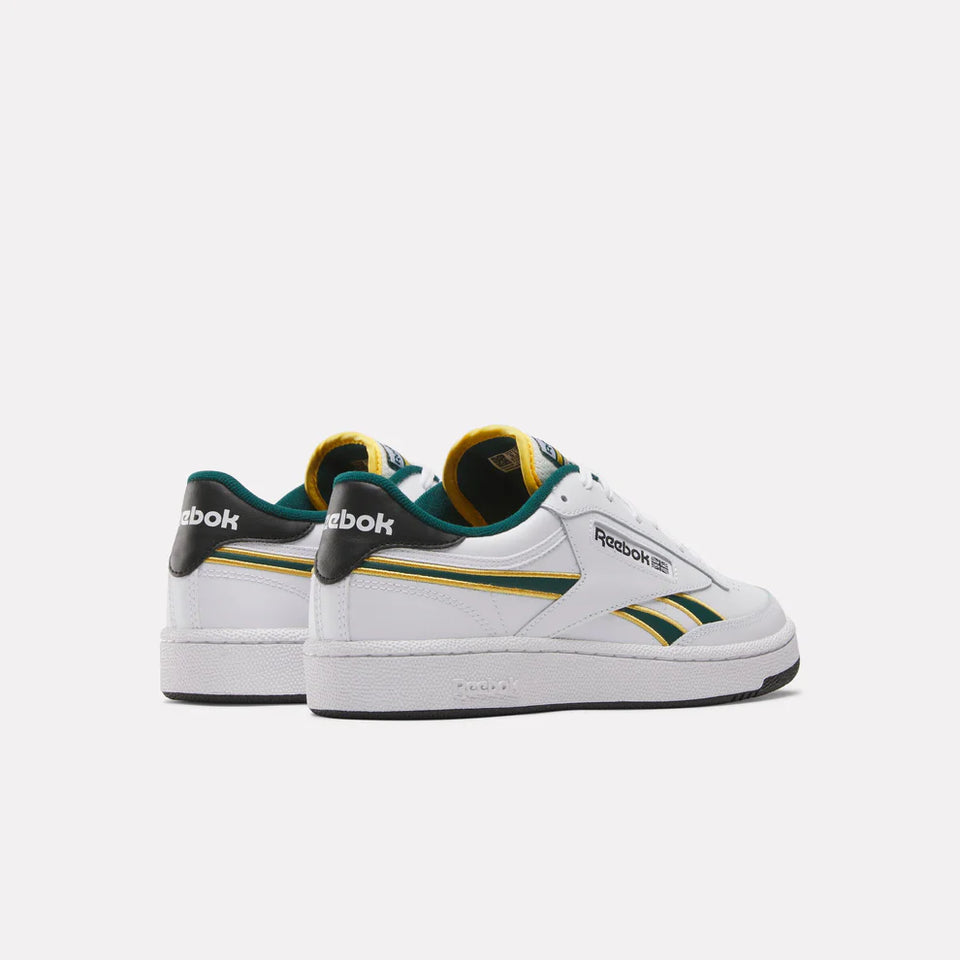 Reebeok Club C Revenge - White/Fierce gold/Collegiate green