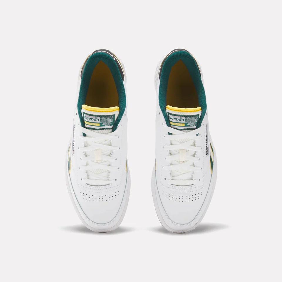 Reebeok Club C Revenge - White/Fierce gold/Collegiate green