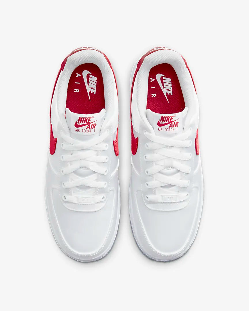 Nike W Air Force 1 '07 Satin - White / Varsity Red - Stencil