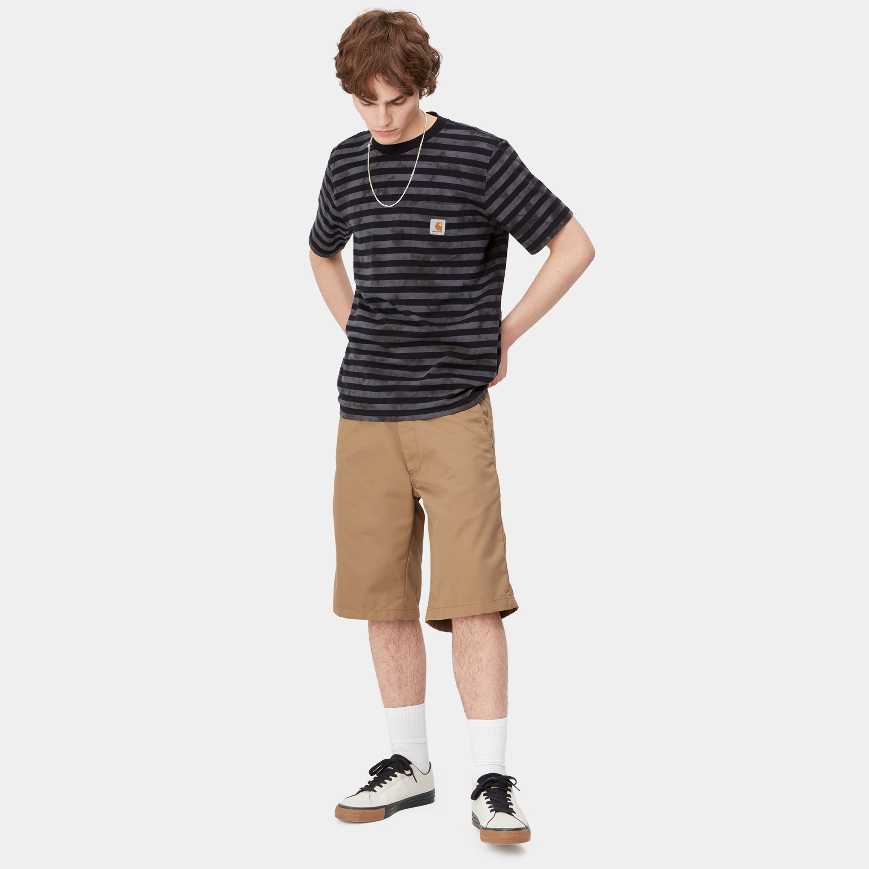 Carhartt Presenter Shorts - Leather Rinsed - Stencil