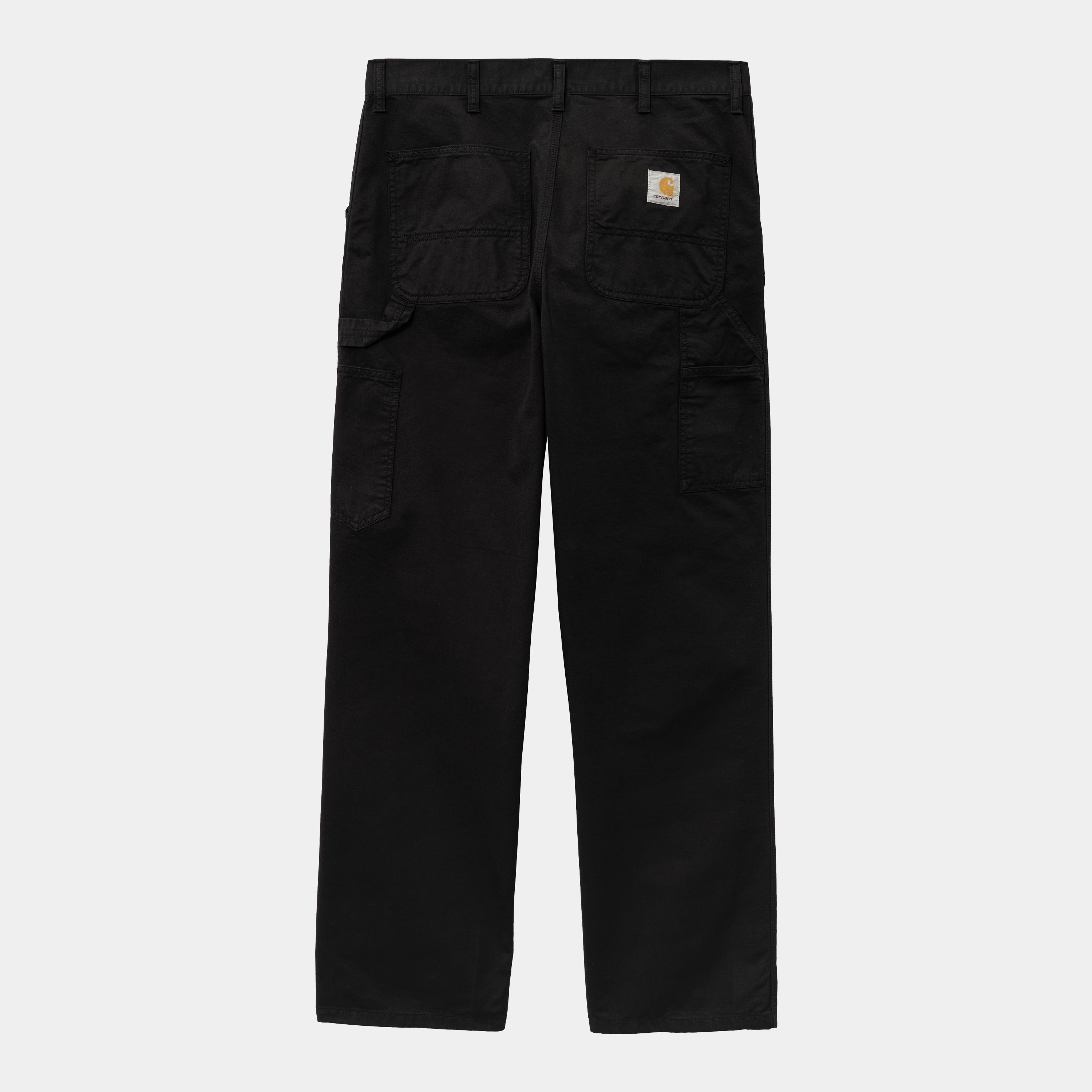 Carhartt Single Knee Pants - Black Garment Dyed - Stencil