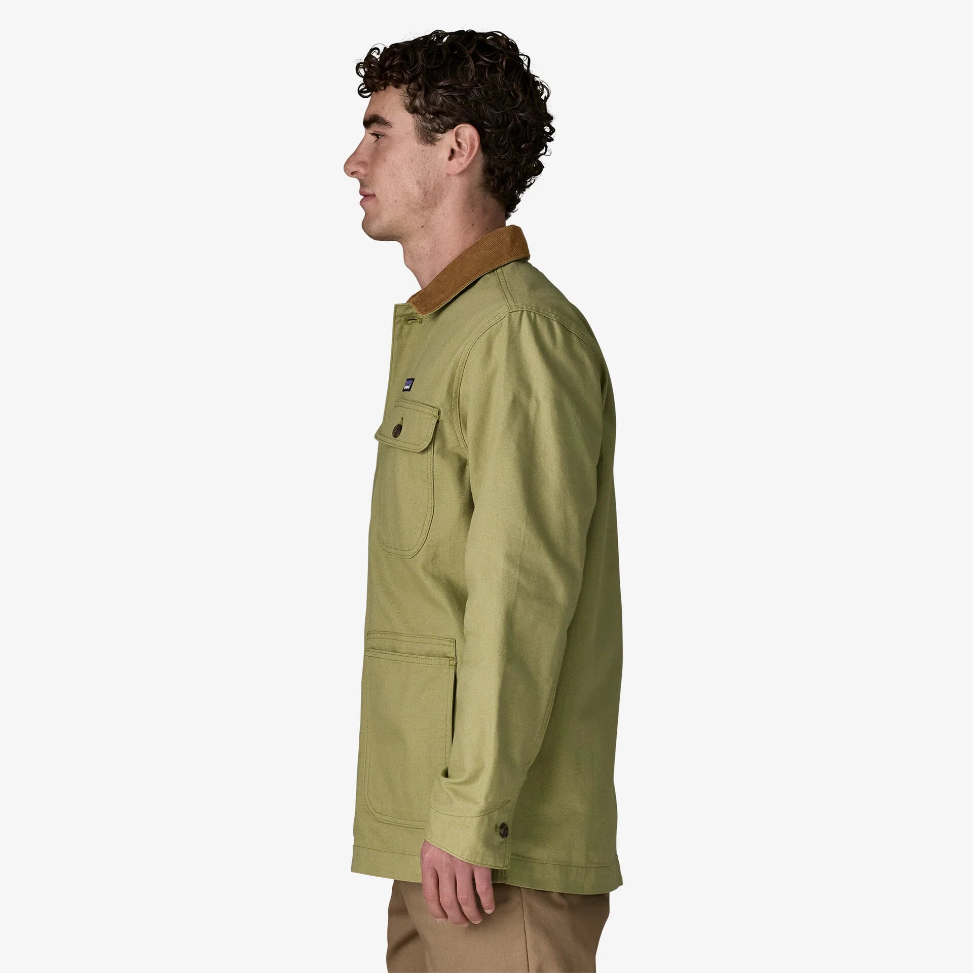 Patagonia Men's Point Reyes Canvas Jacket - Gumtree Green - Stencil