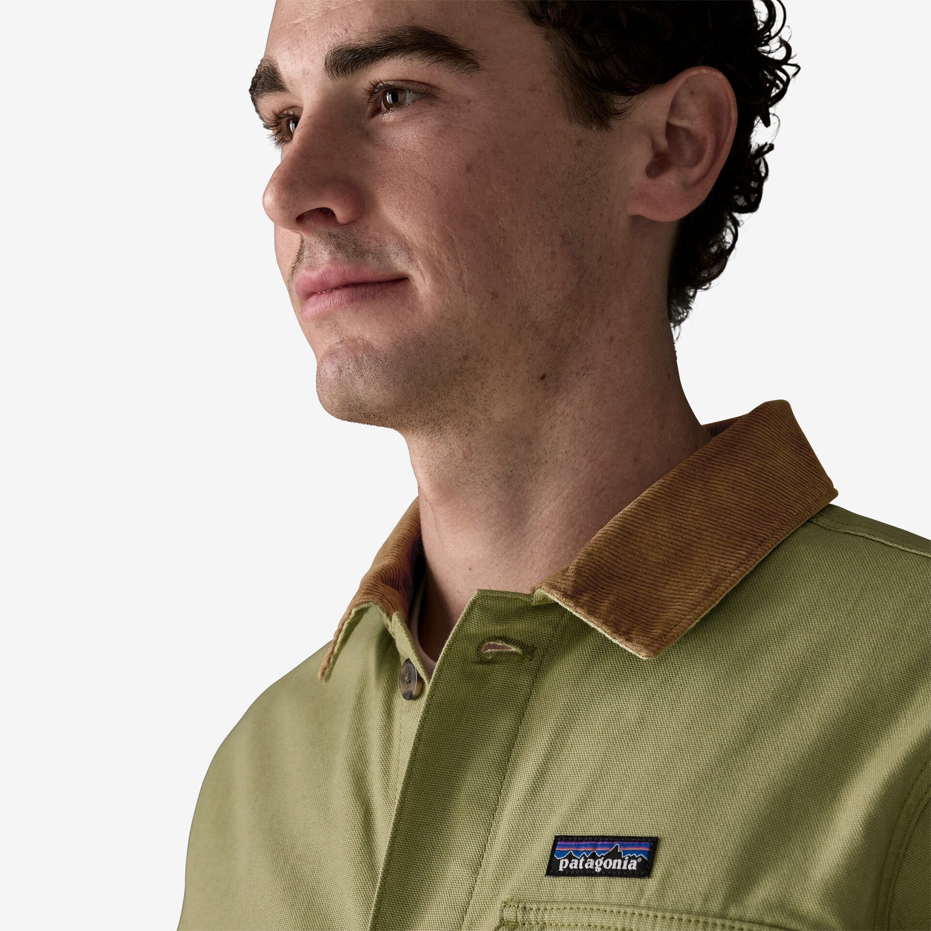 Patagonia Men's Point Reyes Canvas Jacket - Basin Green - Stencil