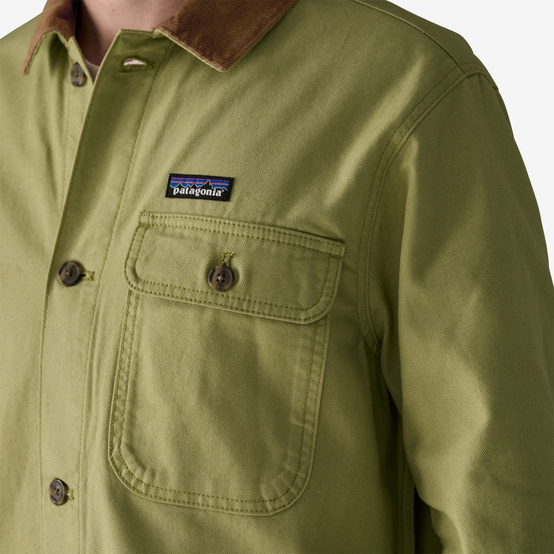 Patagonia Men's Point Reyes Canvas Jacket - Basin Green - Stencil
