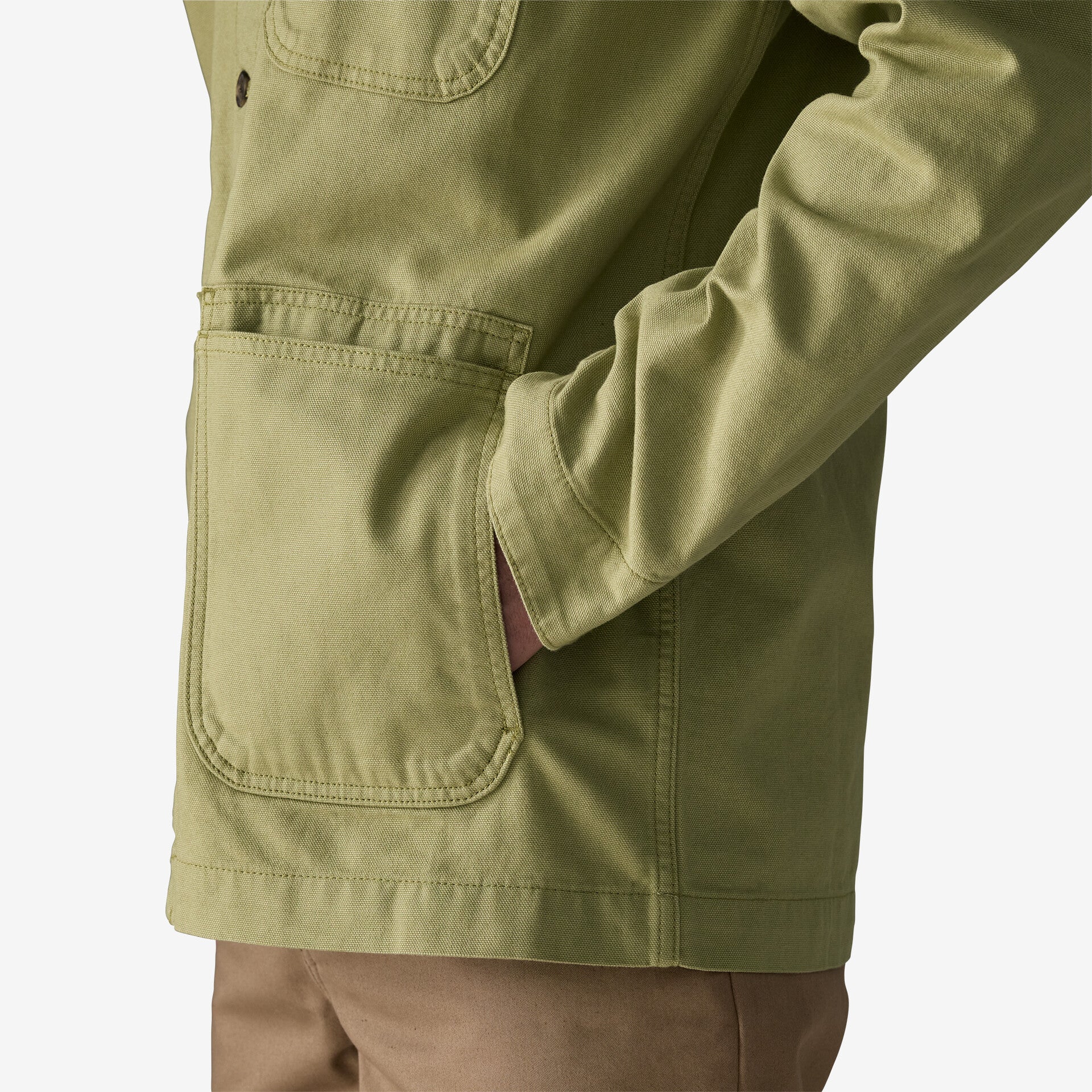 Patagonia Men's Point Reyes Canvas Jacket - Gumtree Green - Stencil