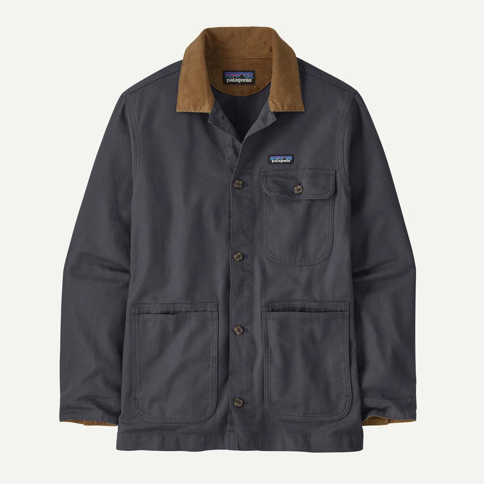 Patagonia Men's Point Reyes Canvas Jacket - Smoulder Blue - Stencil