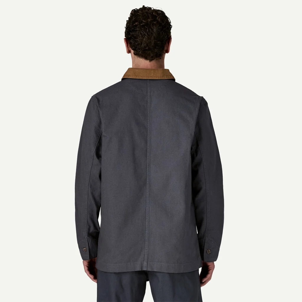 Patagonia Men's Point Reyes Canvas Jacket - Smoulder Blue - Stencil