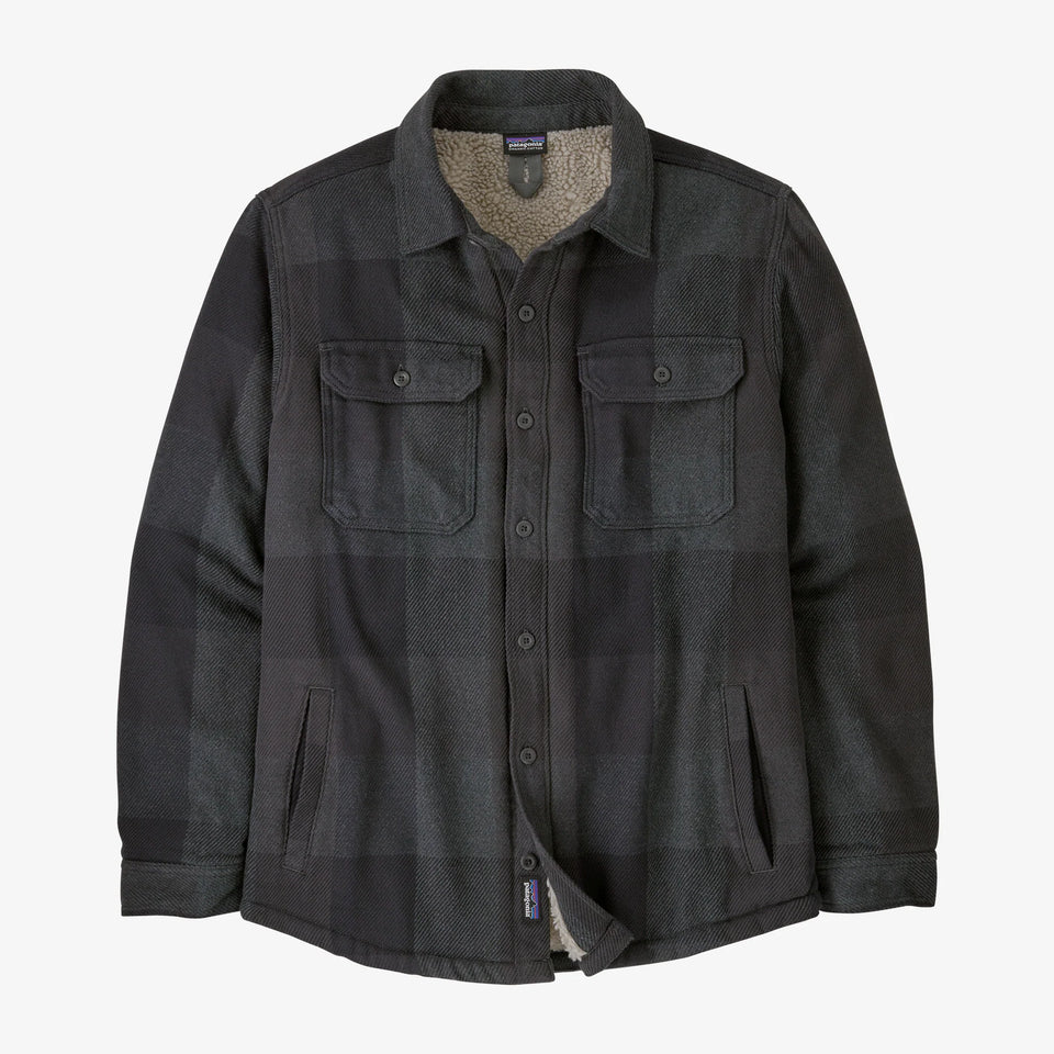 Patagonia Men's Pile-Lined Fjord Loft Shirt Jacket - Low Tide: Forge Grey