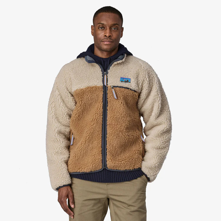 Patagonia Natural Blend Retro Cardigan - Grayling Brown - Stencil