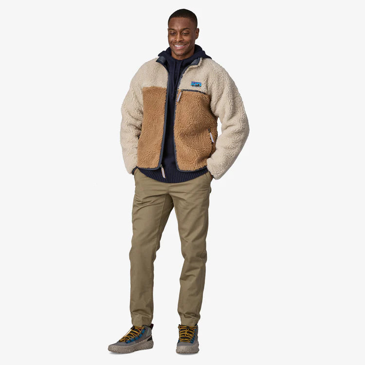 Patagonia Natural Blend Retro Cardigan - Grayling Brown - Stencil