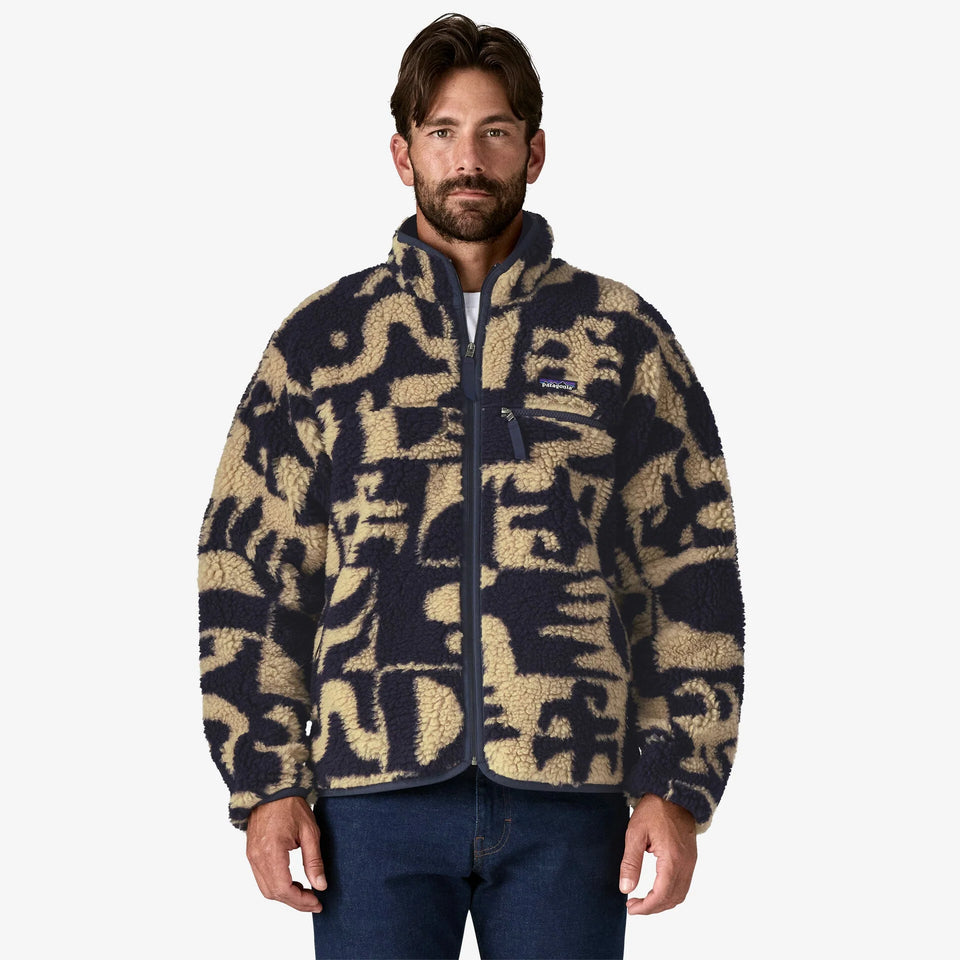 Patagonia Men's Natural Blend Retro Cardigan - Mother Tree : Oar Tan