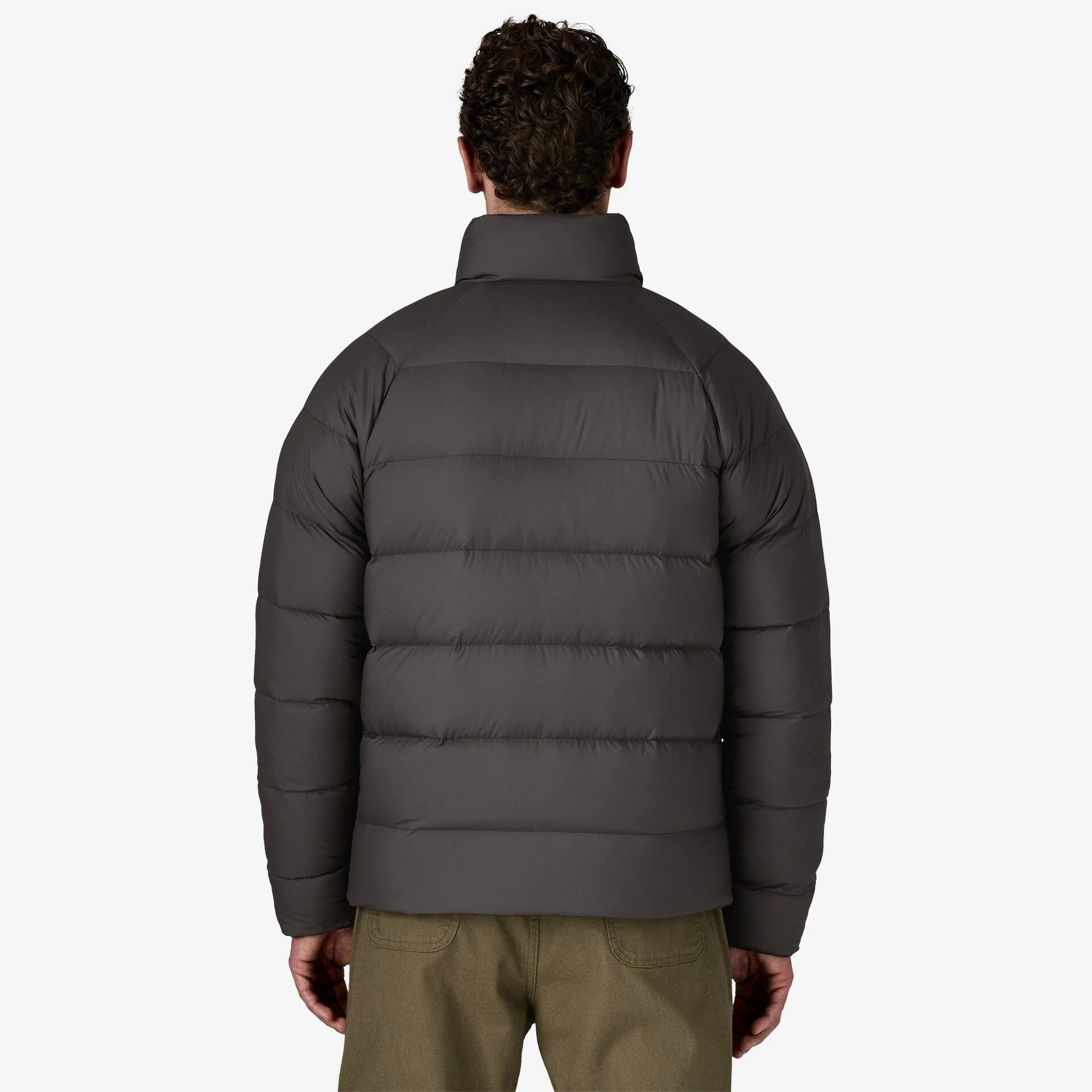 Patagonia Men's Reversible Silent Down Jacket - Black - Stencil